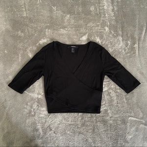 Wrap around crop top